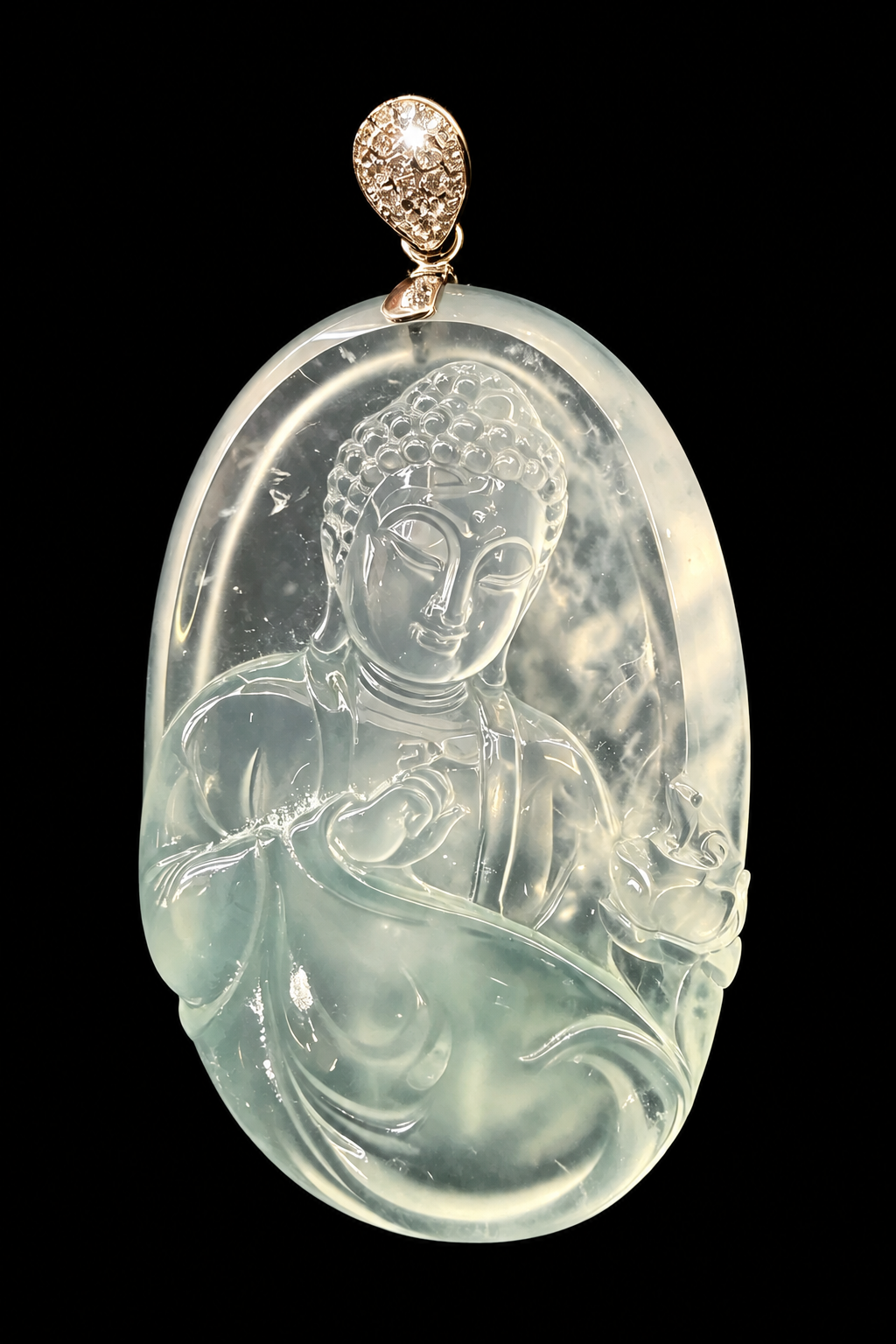 Jadeite Buddha Pendant No.07
