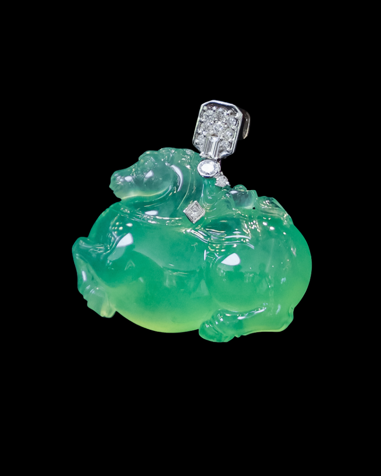 Jadeite Horse Pendant No. 01