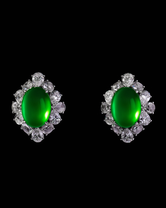 Jadeite Earrings No. 02