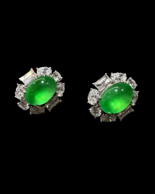 Jadeite Earrings No. 04