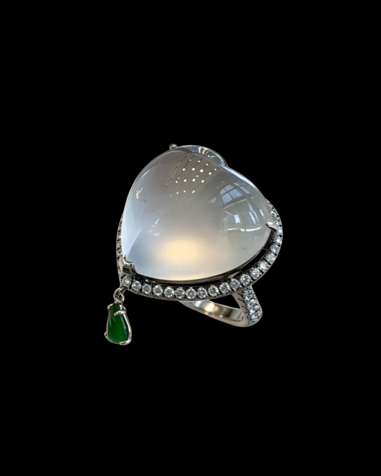 White Jadeite Ring No. 02