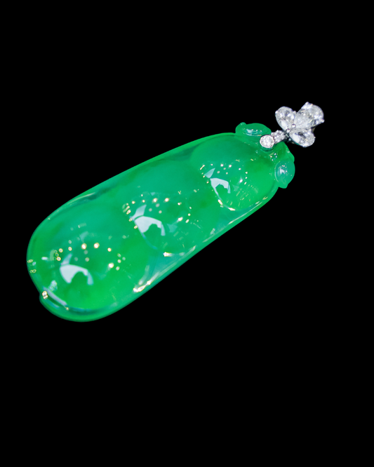 Jadeite Peapod Pendant No.01