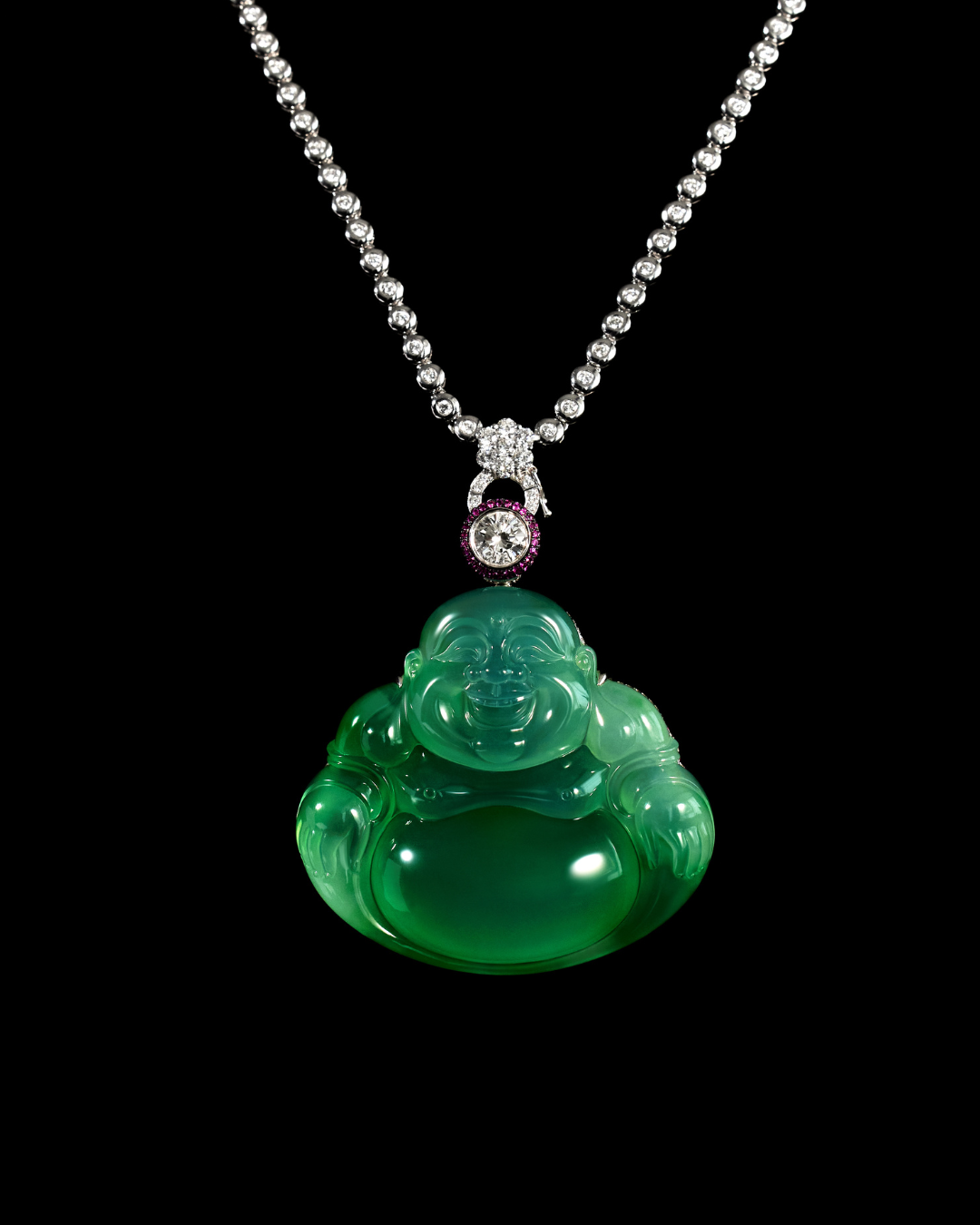 Jadeite Buddha Pendant No. 02