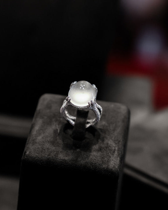 White Jadeite Ring No. 01