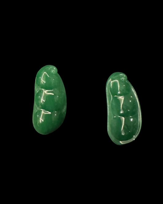 Jadeite Peapod Pendant Set No. 01