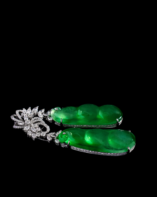 Jadeite Double Peapod Pendant No. 01