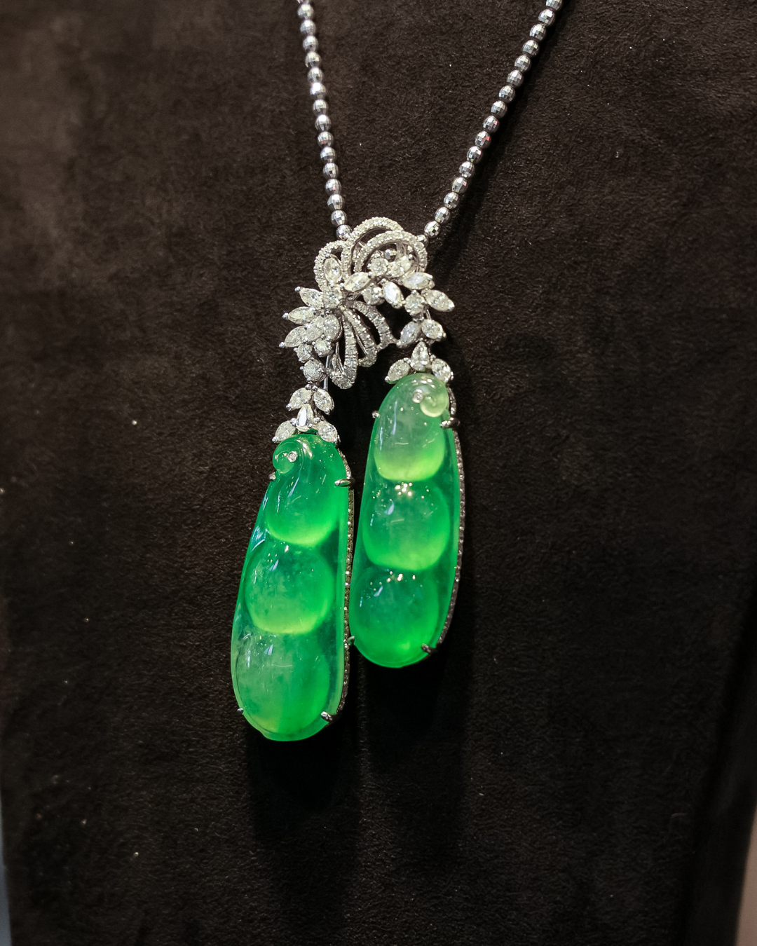 Jadeite Double Peapod Pendant No. 01