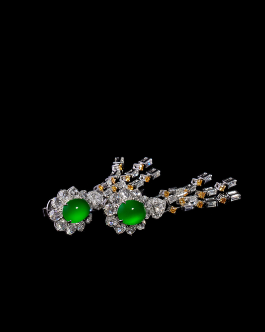 Jadeite Drop Earrings No. 01