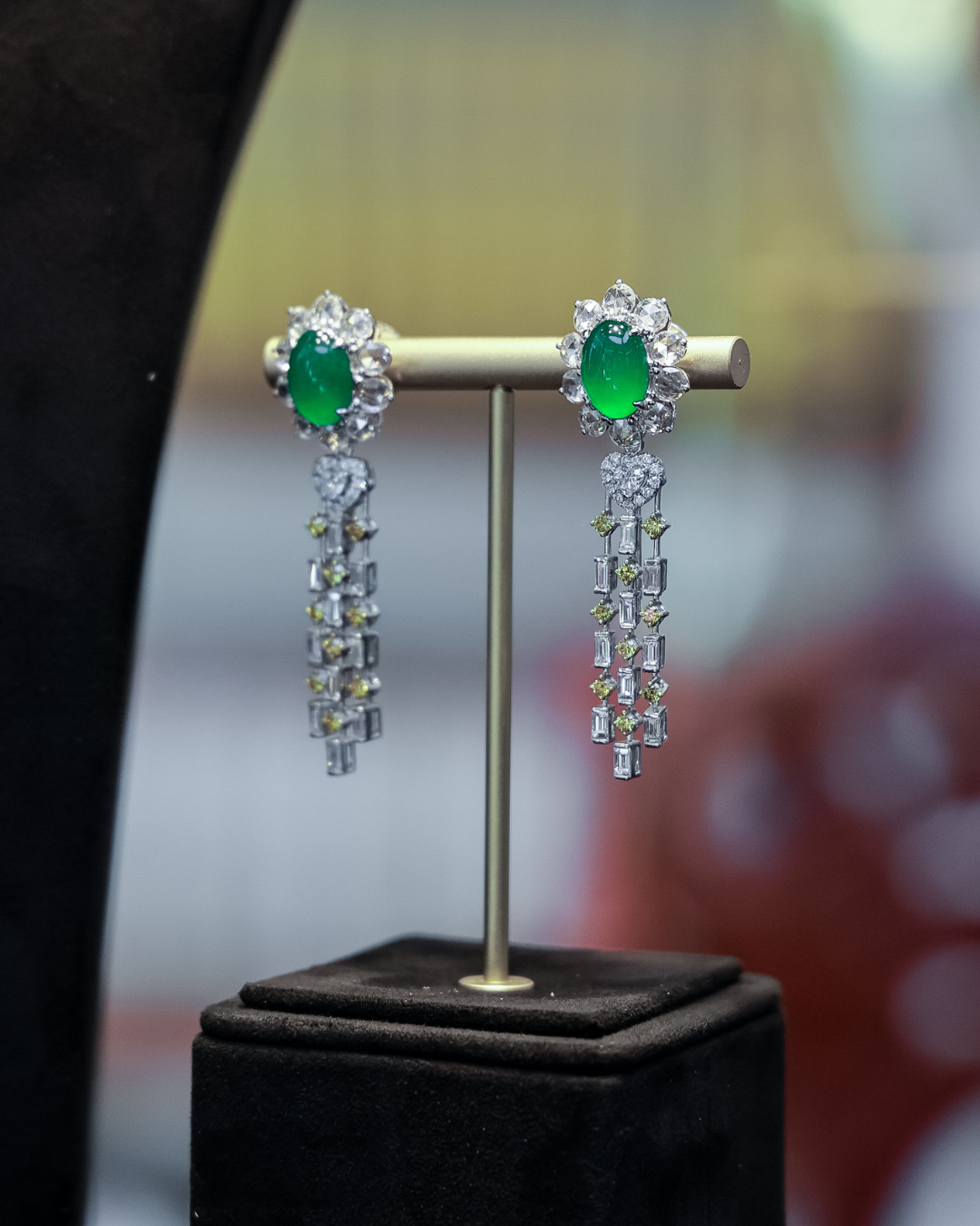 Jadeite Drop Earrings No. 01
