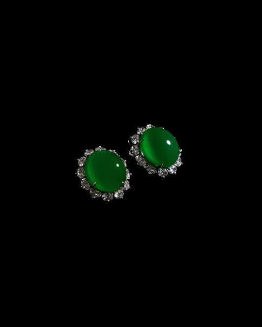 Jadeite Earrings No. 01