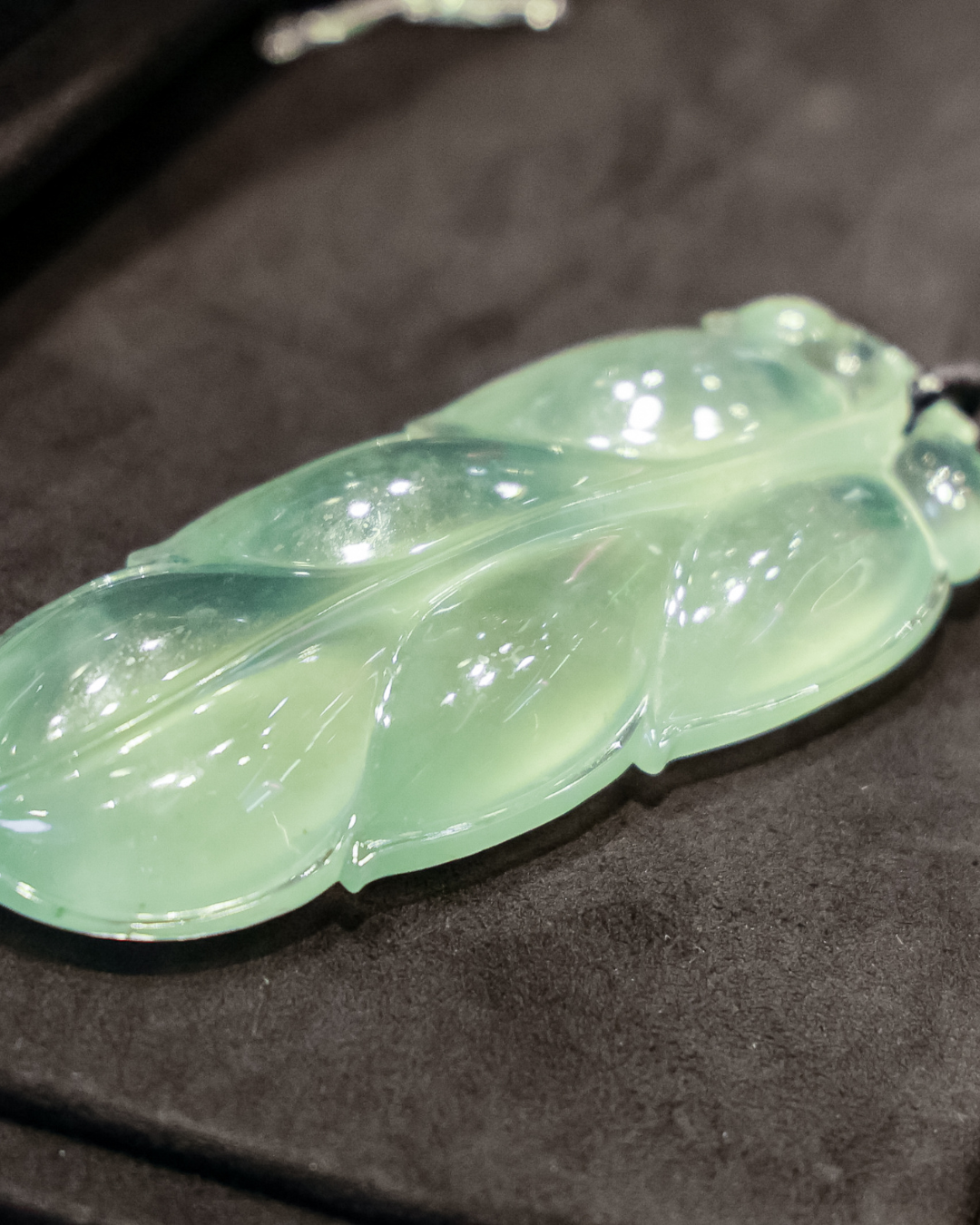 Jadeite Leaf Pendant No. 02
