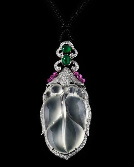 Jadeite Leaf Pendant No. 03