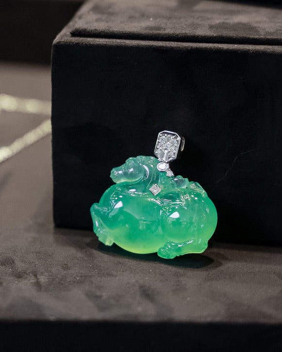 Jadeite Horse Pendant No. 01