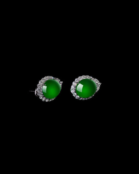 Jadeite Earrings No. 03