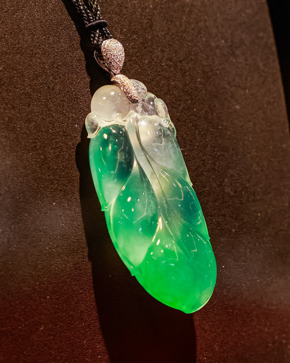 Jadeite Leaf Pendant No. 01