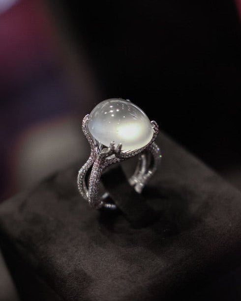 White Jadeite Ring No. 01