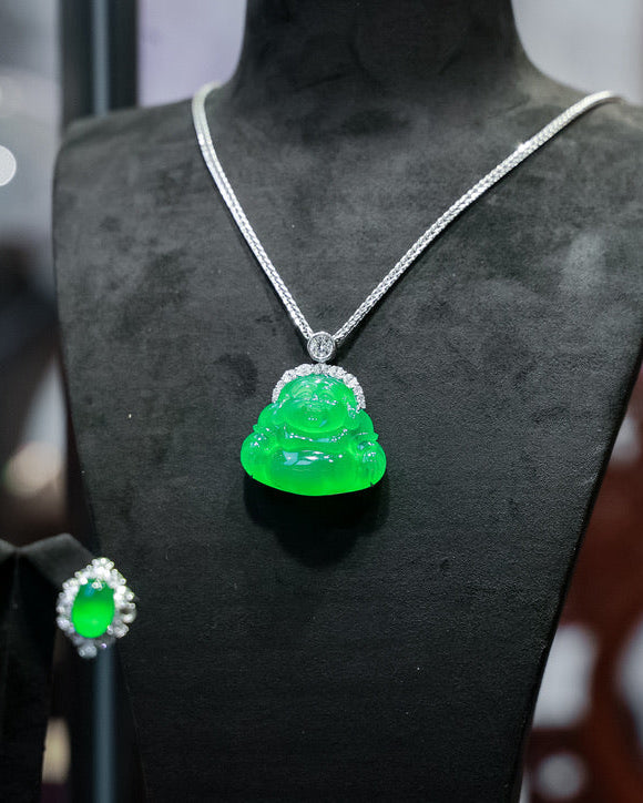 Jadeite Buddha Pendant No. 01