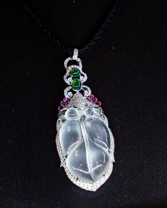 Jadeite Leaf Pendant No. 03