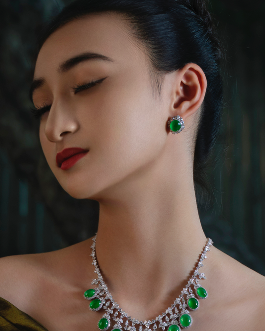 Jadeite Earrings No. 02