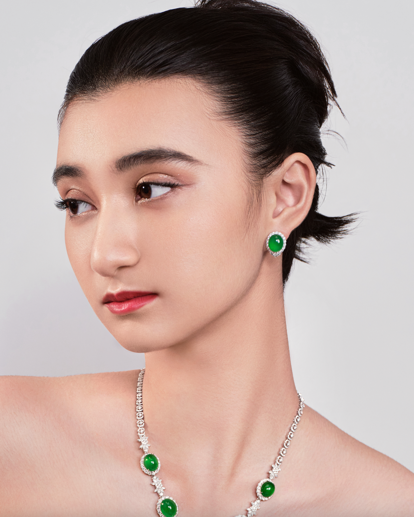 Jadeite Earrings No. 03