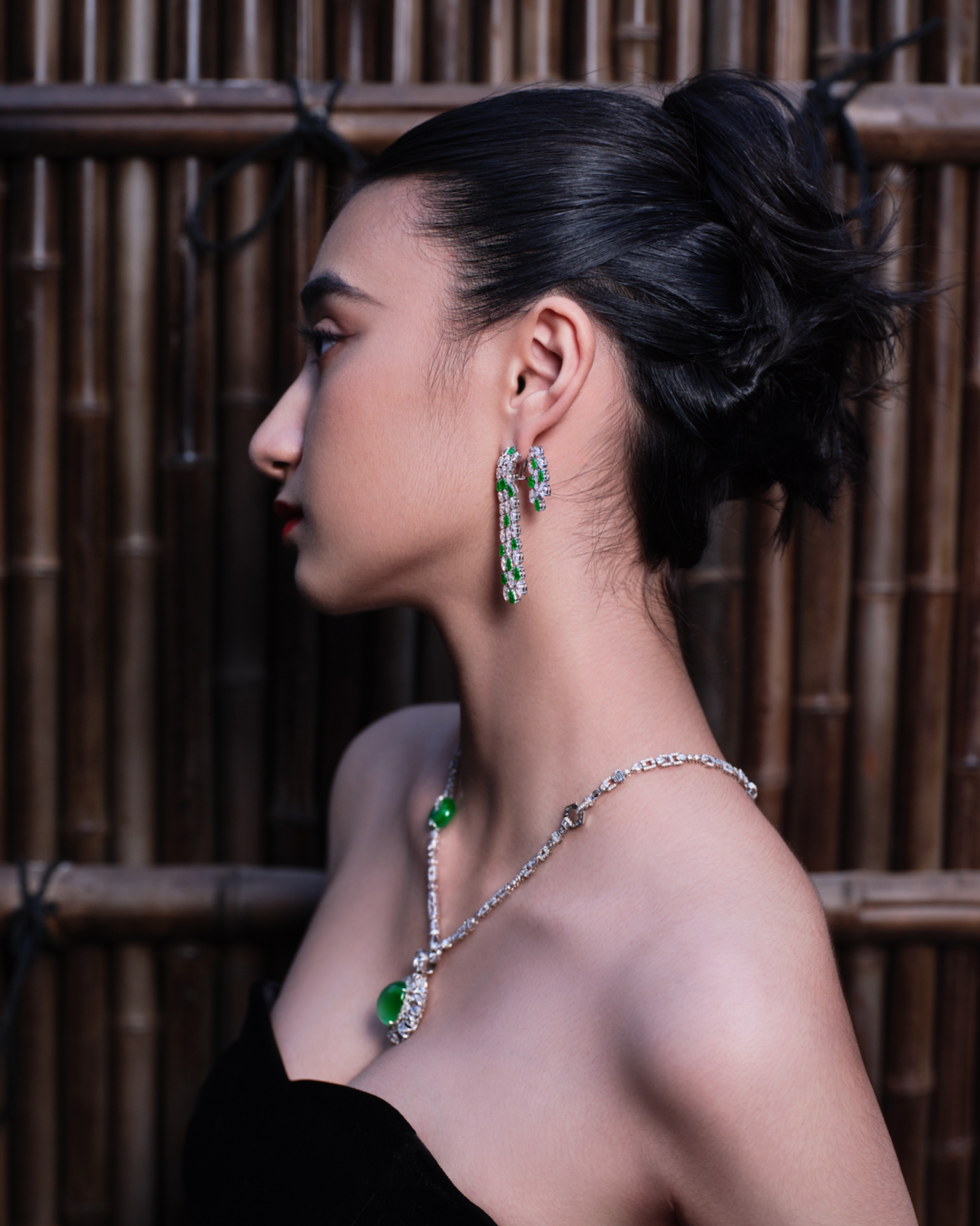 Jadeite Drop Earrings No. 05